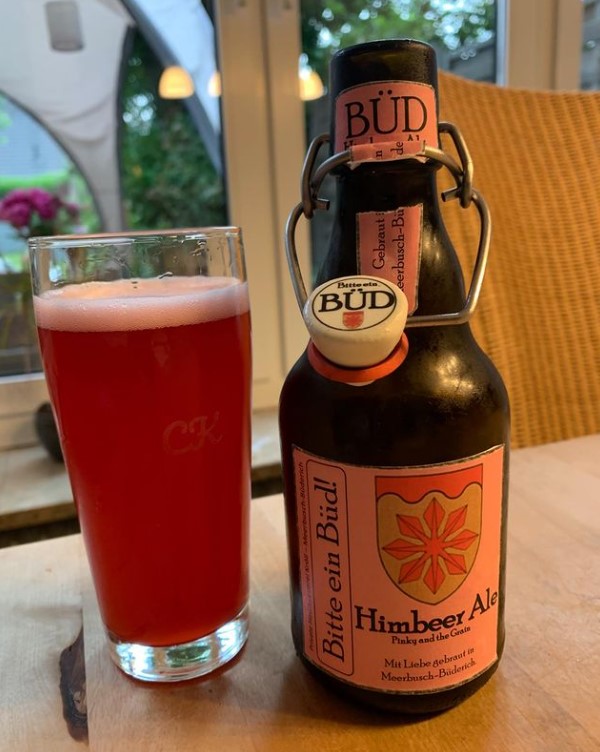 Himbeer Ale im Glas