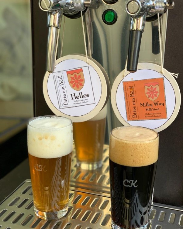 Milky Stout und Helles vom Fass