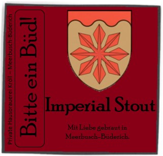 Bauchetikett Imperial Stout Bieretikett
