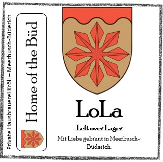 Bauchetikett Lola Lager Bier Bieretikett
