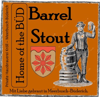 Bauchetikett Barrel Stout Bieretikett