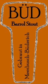 Halsetikett Barrel Stout Bieretikett