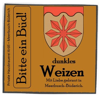 Bauchetikett Weizen dunkel Bieretikett